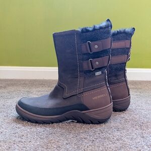 NWT Merrell Sylva Insulated Leather Boots, Size 6